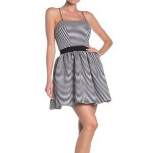 Love Ady Striped Sleeveless Fit & Flare dr…